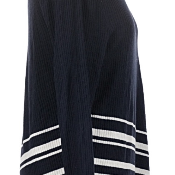 Chico's Navy Ribbed Knit Sweater - Picture 3 of 7
